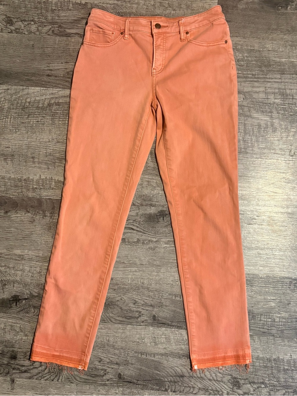 Chico’s Jeans Women’s 00R US 2 Orange Slimming Girlfriend Slim Leg Ankle